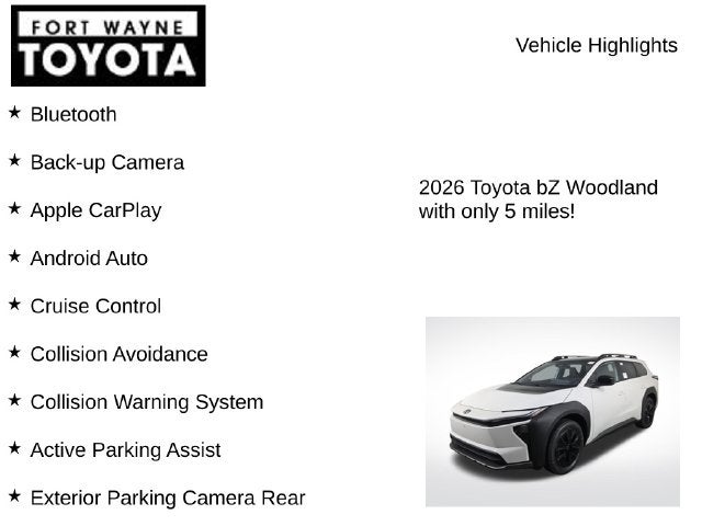 2026 Toyota bZ Woodland bZ Woodland Premium