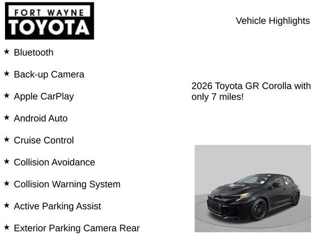 2026 Toyota GR Corolla GR Corolla Premium Plus