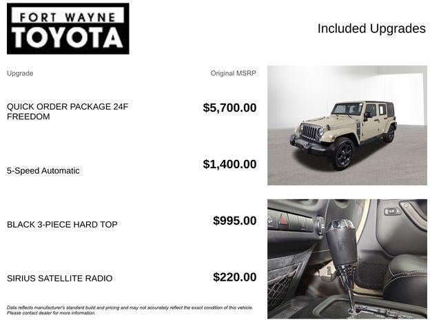 2017 Jeep Wrangler Unlimited Freedom Edition