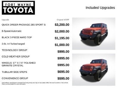 2018 Jeep Wrangler Unlimited Sport S