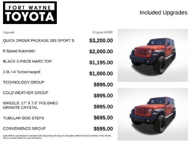 2018 Jeep Wrangler Unlimited Sport S