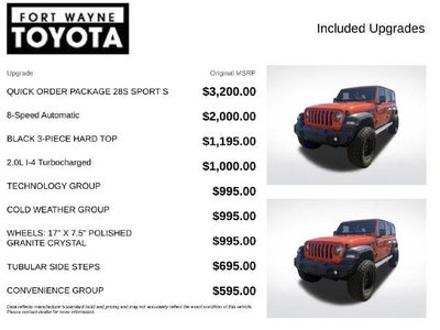 2018 Jeep Wrangler Unlimited Sport S