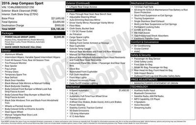 2016 Jeep Compass Sport