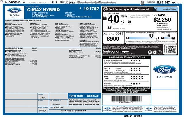 2018 Ford C-Max Hybrid SE