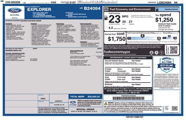 2020 Ford Explorer Base