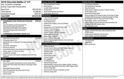 2018 Chevrolet Malibu LT