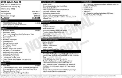 2008 Saturn Aura XE