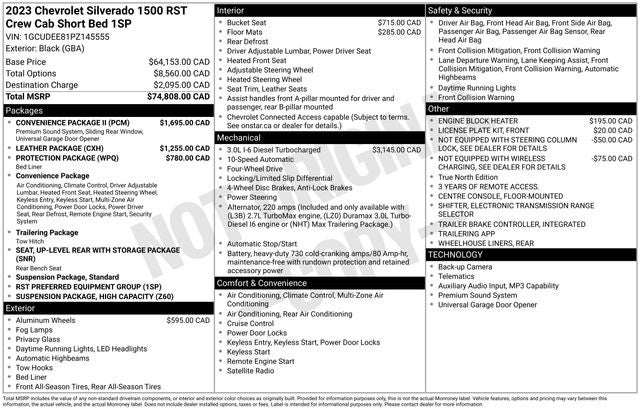 2023 Chevrolet Silverado 1500 RST