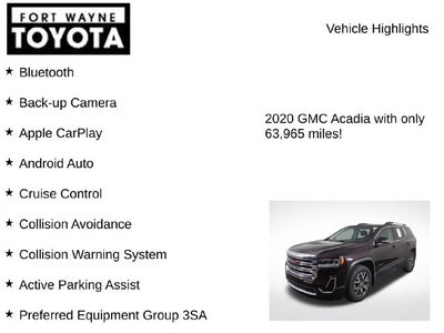 2020 GMC Acadia SLE