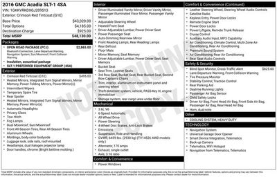 2016 GMC Acadia SLT-1