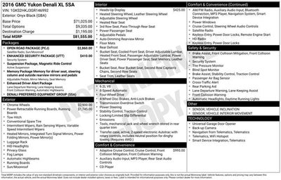 2016 GMC Yukon XL Denali