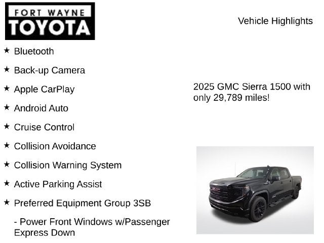 2025 GMC Sierra 1500 Elevation