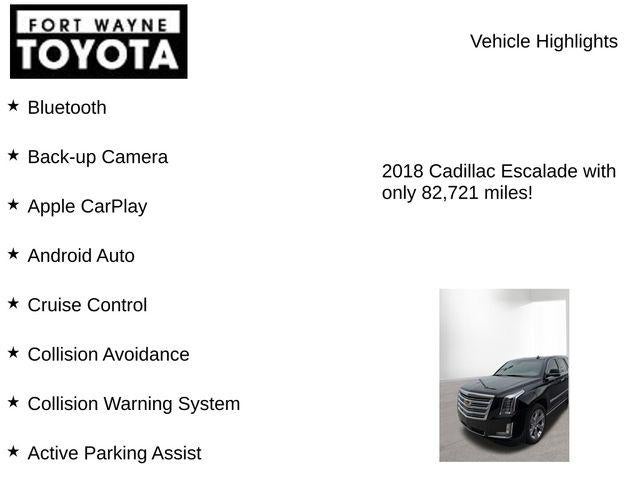 2018 Cadillac Escalade Platinum Edition