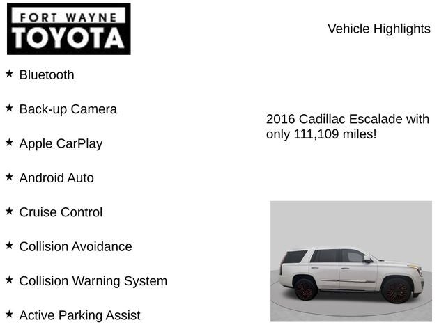 2016 Cadillac Escalade Platinum Edition