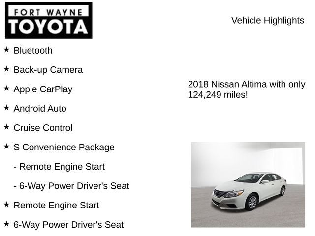 2018 Nissan Altima 2.5 S