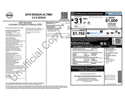 2018 Nissan Altima 2.5 S