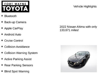 2022 Nissan Altima 2.5 SR