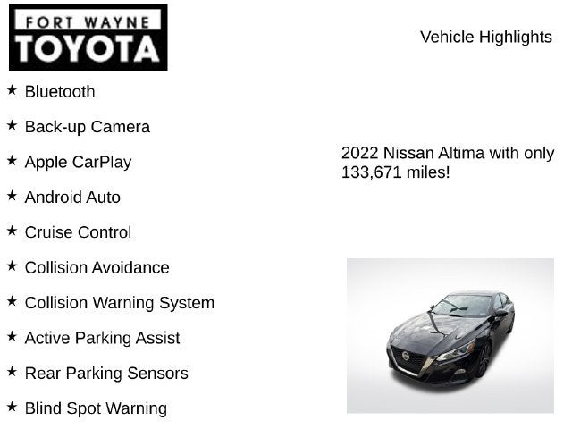 2022 Nissan Altima 2.5 SR