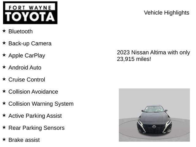 2023 Nissan Altima 2.5 SV
