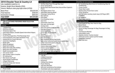 2010 Chrysler Town & Country LX