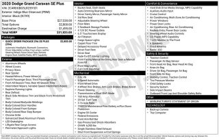 2020 Dodge Grand Caravan SE Plus