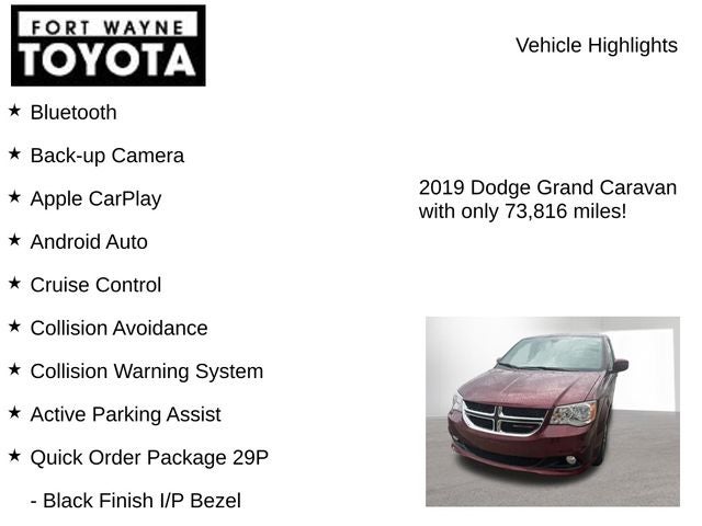 2019 Dodge Grand Caravan SXT