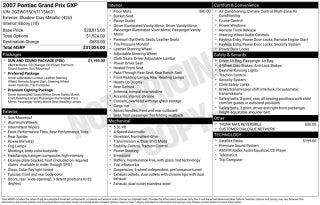 2007 Pontiac Grand Prix GXP