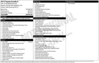 2013 Toyota Corolla S