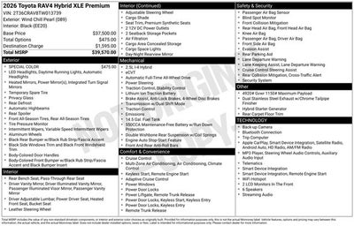 2026 Toyota RAV4 XLE Premium