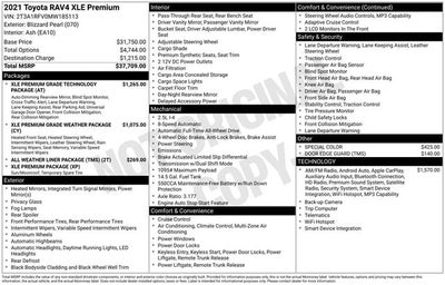 2021 Toyota RAV4 XLE Premium