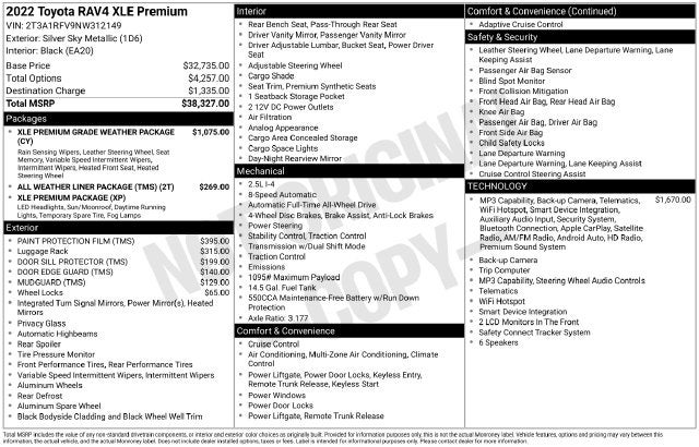 2022 Toyota RAV4 XLE Premium