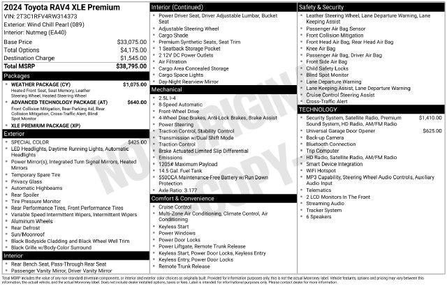 2024 Toyota RAV4 XLE Premium Fort Wayne IN | Fort Wayne Toyota ...