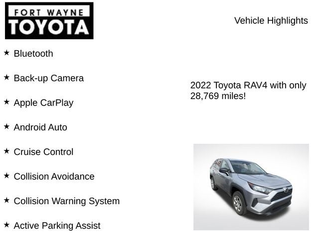 2022 Toyota RAV4 LE