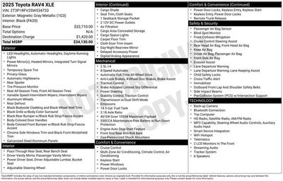 2025 Toyota RAV4 XLE