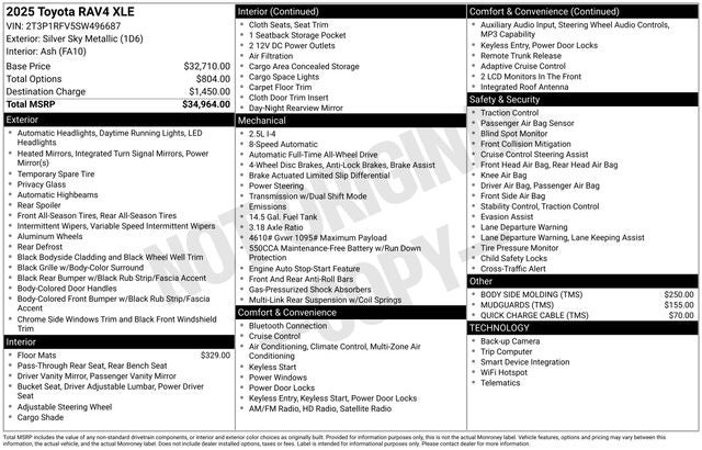 2025 Toyota RAV4 XLE