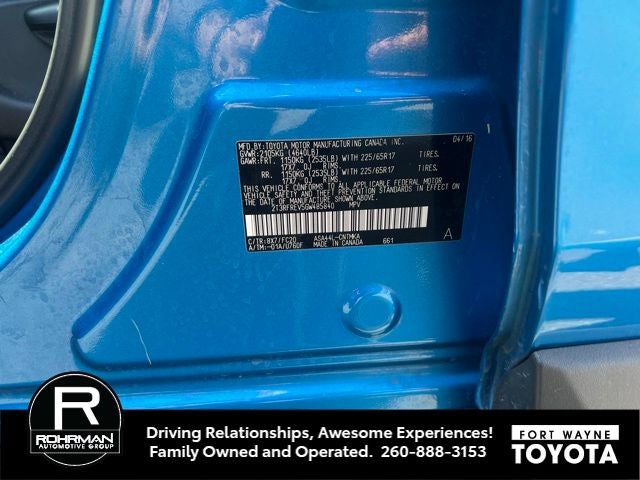 2016 Toyota RAV4 XLE