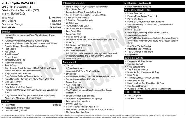 2016 Toyota RAV4 XLE