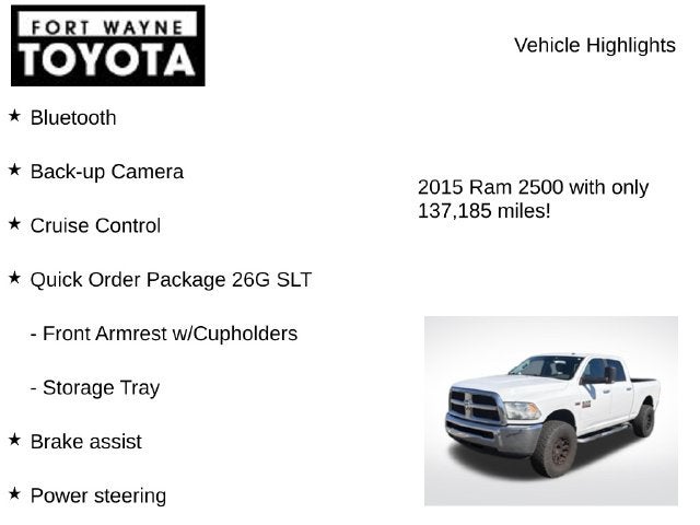 2015 RAM 2500 SLT