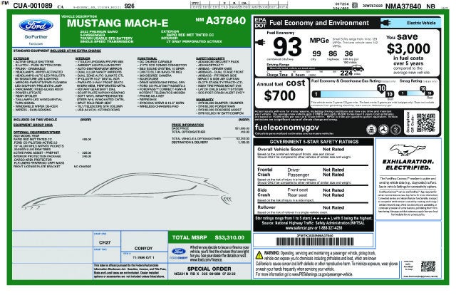 2022 Ford Mustang Mach-E Premium