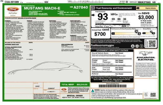 2022 Ford Mustang Mach-E Premium