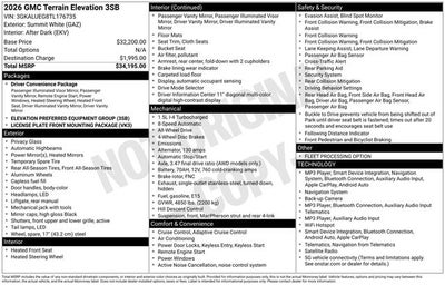 2026 GMC Terrain Elevation