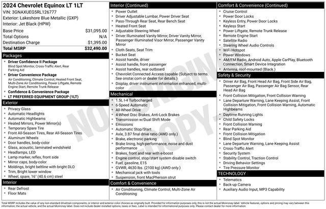 2024 Chevrolet Equinox LT