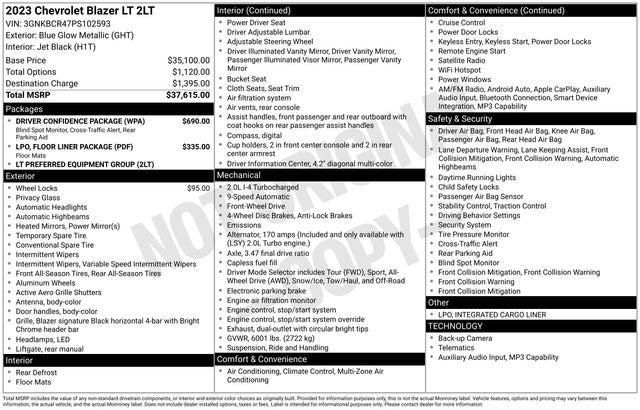 2023 Chevrolet Blazer LT