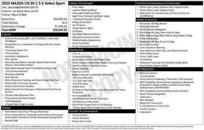 2025 Mazda Mazda CX-30 2.5 S Select Sport