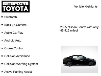 2025 Nissan Sentra SR
