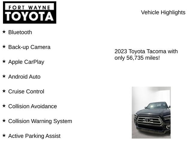 2023 Toyota Tacoma Limited V6
