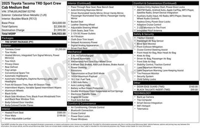 2025 Toyota Tacoma Base