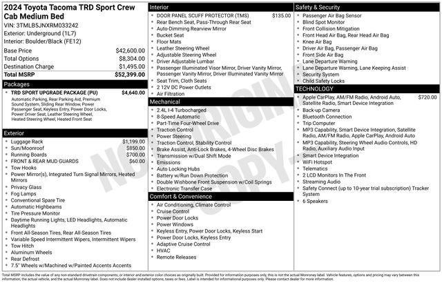 2024 Toyota Tacoma TRD Sport