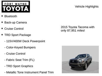 2015 Toyota Tacoma Base V6