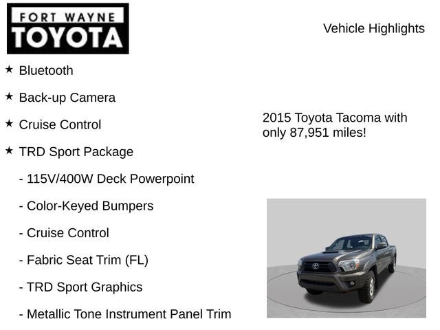 2015 Toyota Tacoma Base V6
